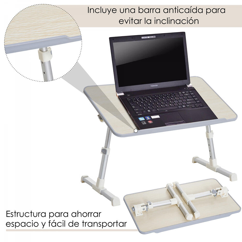 Mesa Plegable para ordenadores portátiles con ventilador USB adaptable