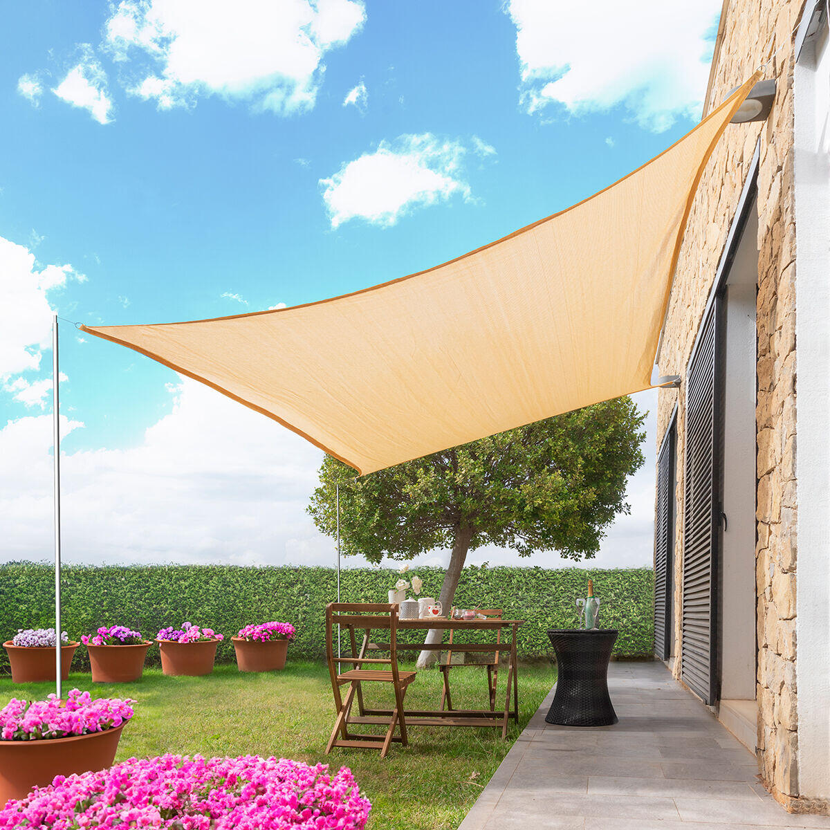 Toldo Vela de Sombra Rectangular 2 x 3 m